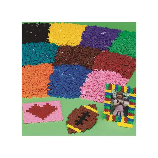 Color Quarks&trade; Construction STEAM Toy, Interlocking 3D Mini Puzzle Blocks {7}