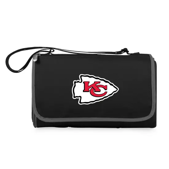 NFL Blanket Tote Outdoor Picnic Blanket Black {5}