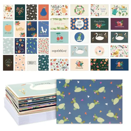 Assorted All Occasion Greeting Cards with Envelopes, 36 Designs (4x6 In, 36 Pack) Multicolor {1}