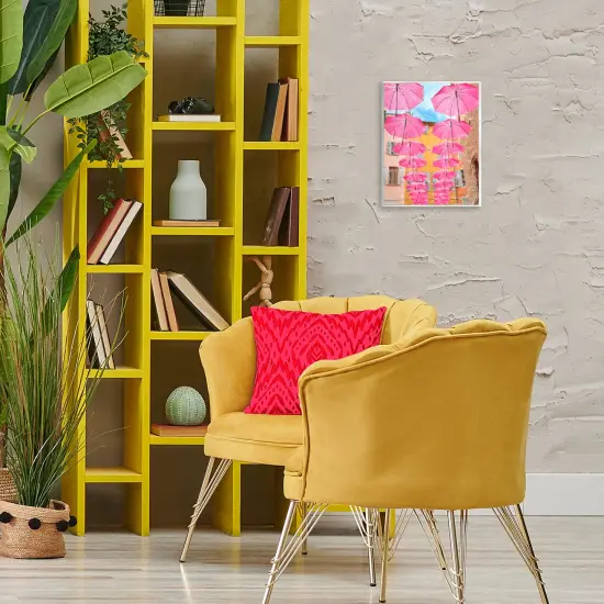 Stupell Industries Pink Umbrellas in Town Wall Plaque Art Design by Graffi*tee Studios {2}