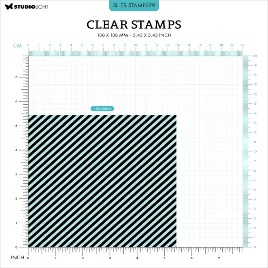 Studio Light Essentials Clear Stamp-Nr. 629, Big Stripes {3}