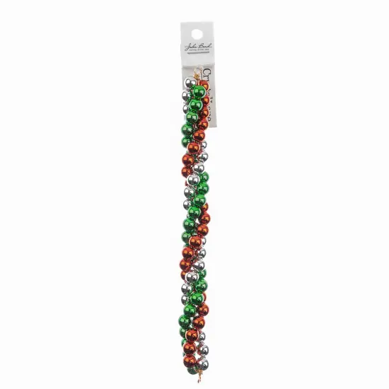 Crystal Lane DIY 7" Designer Holiday Red & Green Glass Bead Mix Strand Twisted / Green &Red {3}