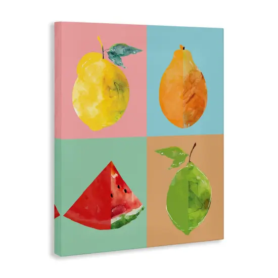 Stupell Industries Modern Pop Fruits Abstract Canvas Wall Art Design by Carol Robinson {3}