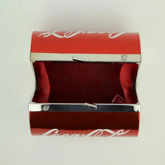 Red Coca-Cola Classic Can Barrel Bag with Removable Strap {4}