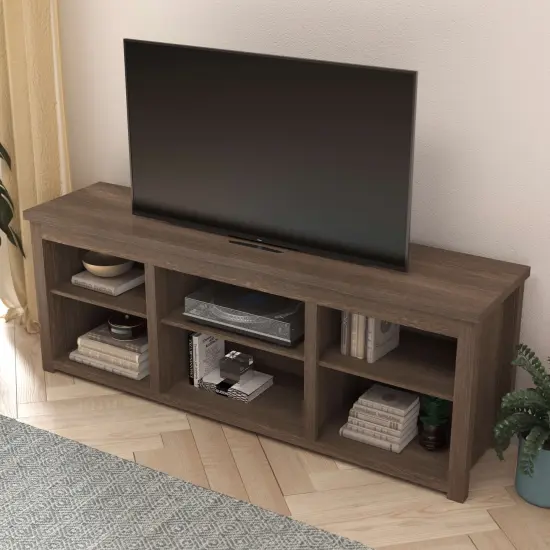 Merrick Lane Fincastle 6 Cubby 65" TV Stand for up to 80" TV's {9}