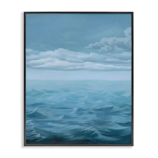 Stupell Industries Clouds over Sea Waves Framed Giclee Wall Art Design by Grace Popp  {1}
