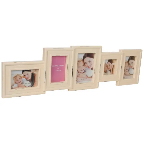 Northlight Multi-Sized Collage Picture Wall Frame - 34.5" - Cream Ivory {4}
