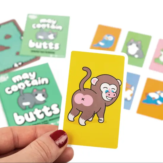 Professor Puzzle: May Contain Butts - Animal Butt-Matching Card Game, Silly Noise Making Party Game, Fast-Paced Set Collection, Kids 6+, 2-6 Players {7}