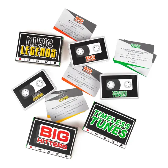 Professor Puzzle: Ultimate Music Trivia - Party Game, 300 Questions In 3 Categories: Timeless Tunes, Music Legends & Big Hits, Ages 12+ {5}