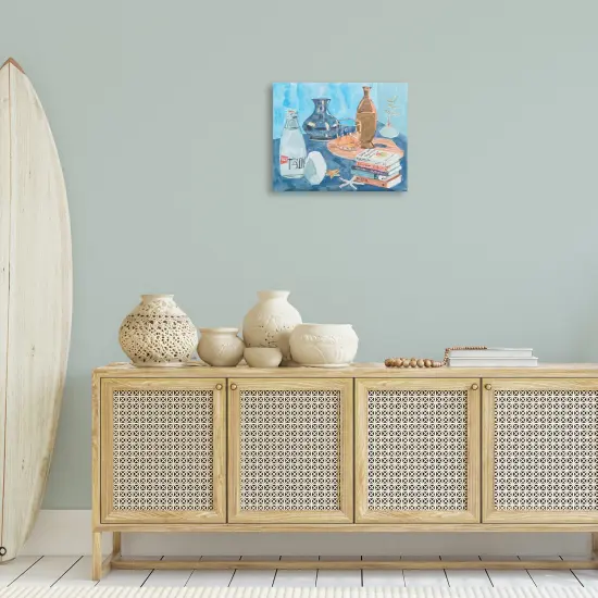 Stupell Industries Still Life with Book Stack Canvas Wall Art Design by Melissa Wang  {2}