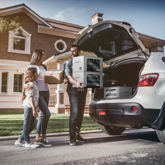 Sorbus Storage Bins 3 Pack- Container Organizer Set with Window & Handles Gray {4}