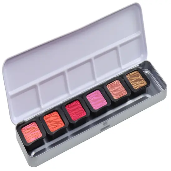 Finetec Pearlescent Watercolour Set 6/Pkg {4}