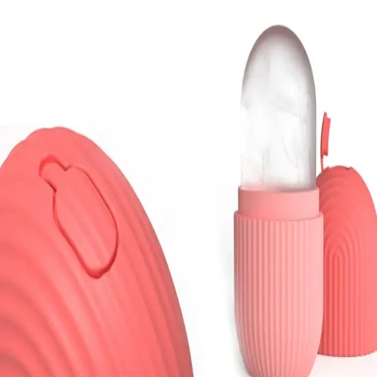 LivsIce Roller for Face and Eye, Ice Face Roller,Facial Beauty Ice Roller Skin Care Tools, Ice Facial Cube, Gua Sha Face Massage, Silicone Ice Mold for Face Beauty PINK {6}