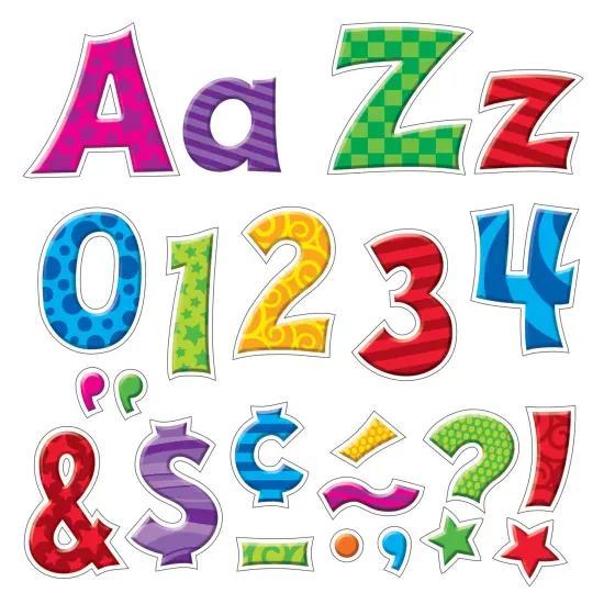Patchwork Furry Friends&reg; 4-Inch Friendly Uppercase/Lowercase Combo Pack (EN/SP) Ready Letters&reg; {1}