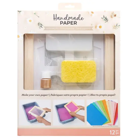 American Crafts Handmade Paper Stationery Kit-12 Pieces {1}