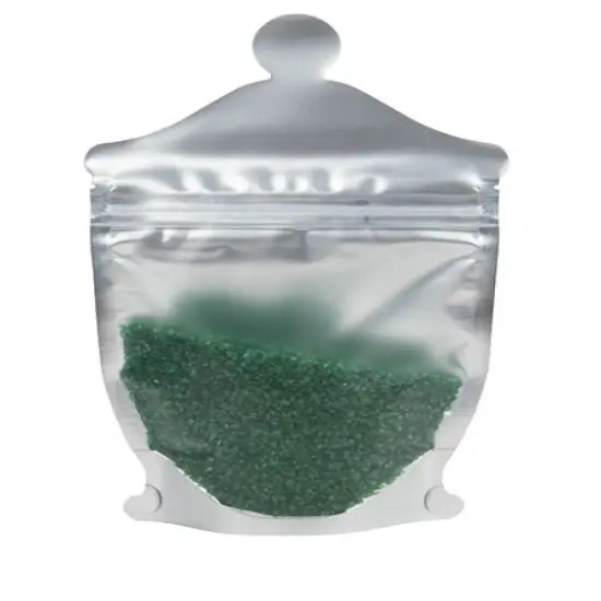 Apothecary Jar Shaped Pouch Frosted Front Panel 5 1/2" x 2 3/8" x 9" 100 pack SP3FJ {1}