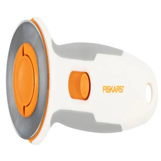 Fiskars Easy Change Stick Rotary Cutter 45mm-Orange / White {2}