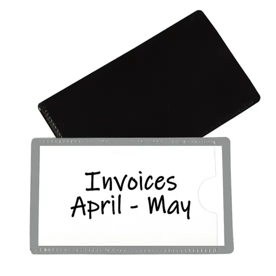 Slap 'N Go Magnetic Holders, Side Load, 4-1/4 x 2-1/2, Gray, Pack of 10 {1}