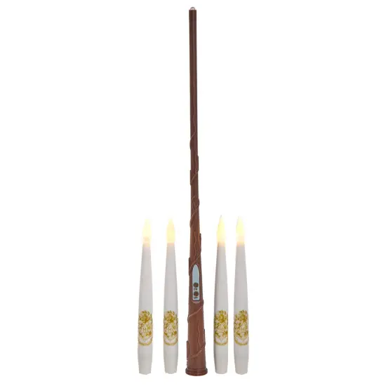 Kurt Adler Harry Potter&trade; Battery Operated 10 Floating Candles With Wand Remote Light Set {1}