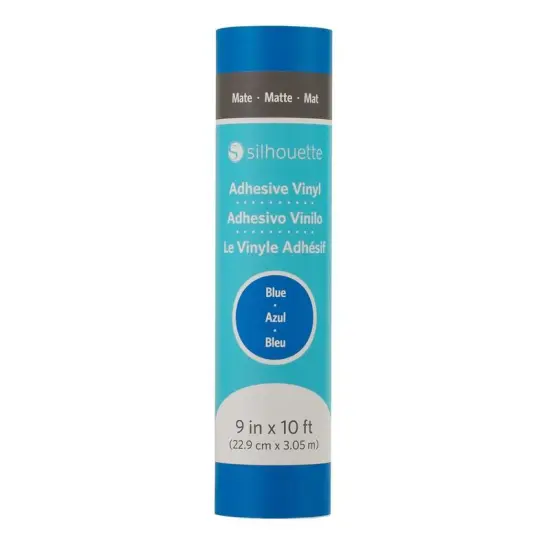 Silhouette 9" x 10' Matte Removable Vinyl Blue {1}