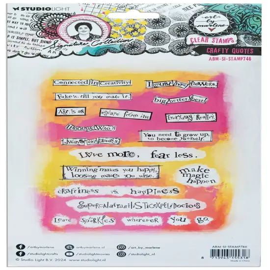 Art By Marlene Signature Collection Stamp-Nr. 746, Crafty Quotes {3}