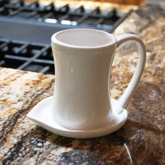 Bandwagon Ceramic Bacon Cooker Cup Microwave Kitchen Gadget Oven Safe Less Grease Save {6}