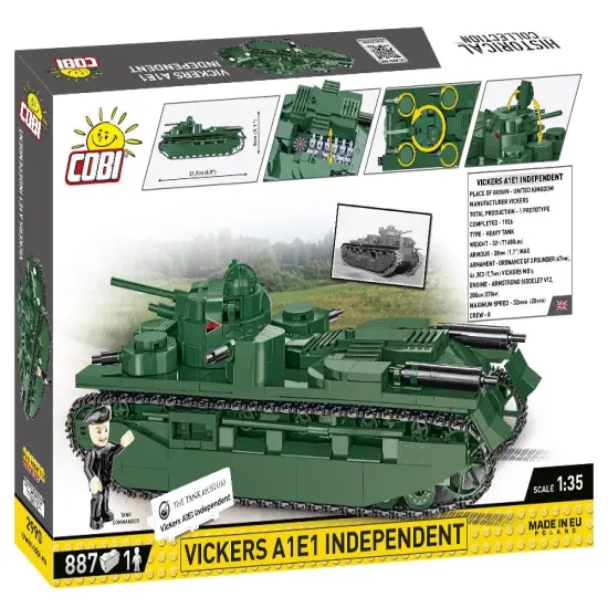 COBI Historical Collection: The Tank Museum VICKERS A1E1 INDEPENDENT Heavy Tank {2}