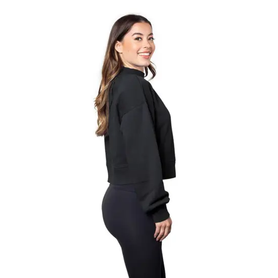chicka-d &reg; Ladies Hailey Sweatshirt BLACK {5}