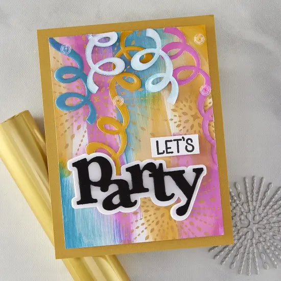 Hero Arts Letterpress & Foil Plate-Starbursts Set, Lovely {6}