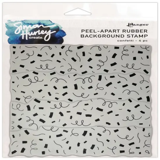 Simon Hurley create. Background Stamp 6"X6"-Confetti {1}