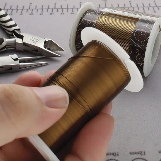 The Beadsmith Wire Elements Gauge Assortments Vintage Bronze {4}