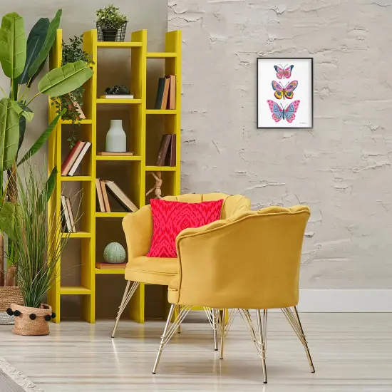 Stupell Industries Three Butterfly Trio Framed Giclee Wall Art Design by Farida Zaman {2}