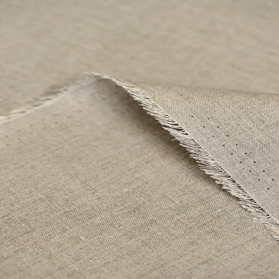 1 Yard Light Mixed Natural Washed Pure Linen Fabric Midweight 2 Tone 60 Inches Wide {6}