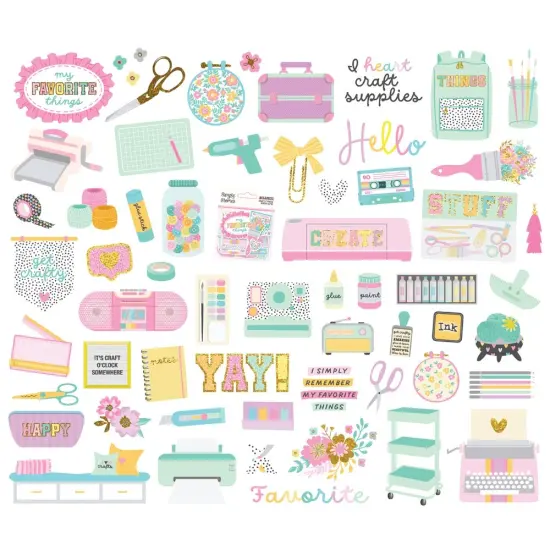 Crafty Things Bits & Pieces 64/Pkg-64/Pkg {3}