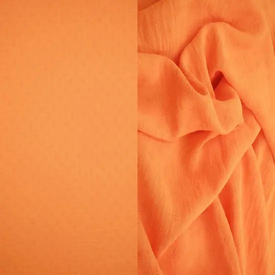1 Yard Cey Airflow Woven Jacquard Fabric, 59/60&Prime; Wide 100% Polyester ORANGE LT {1}