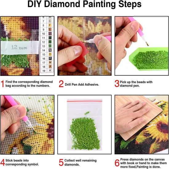 5D DIY Diamond Painting Kits for Adults Kids {3}