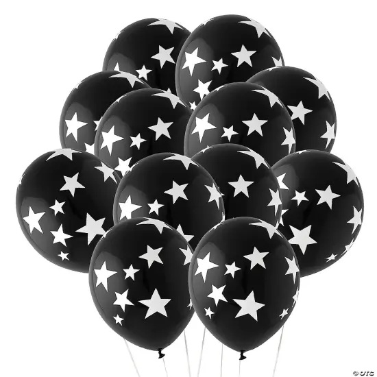 Stars 11" Latex Balloons 24 Pc Yellow {2}