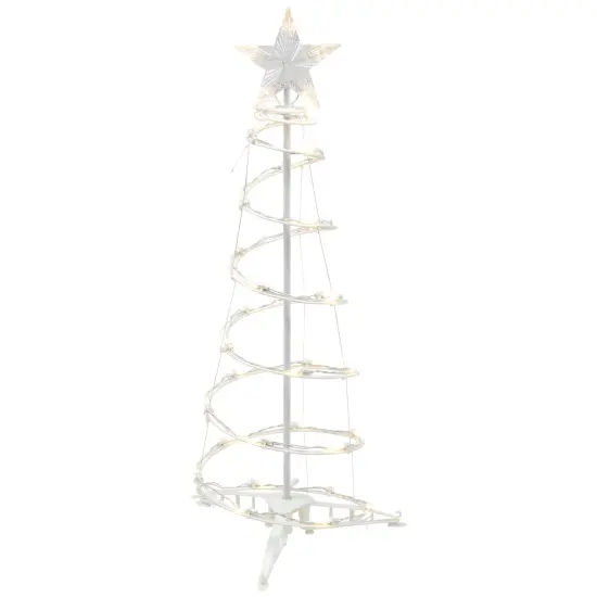 Northlight LED Lighted Spiral Outdoor Christmas Tree - 3' - Warm White Lights {3}