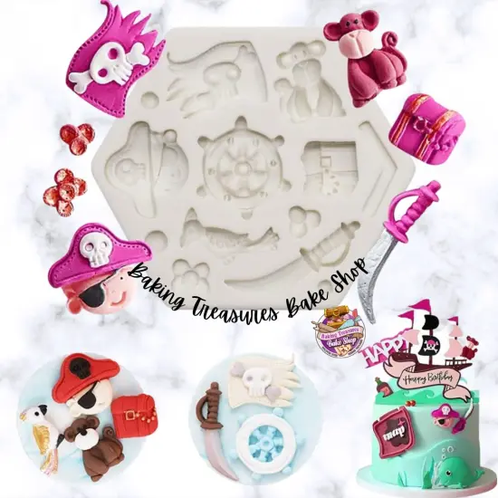 Pirate Themed Silicone Mold {1}