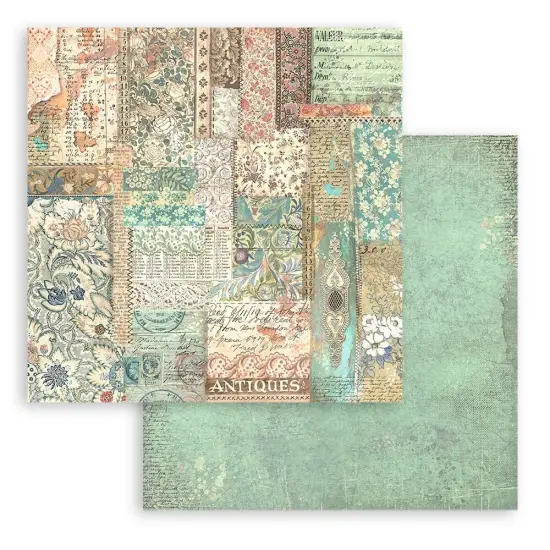 Stamperia Backgrounds Double-Sided Paper Pad 8"X8" 10/Pkg-Brocante Antiques {5}