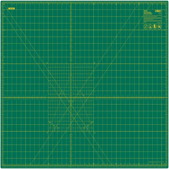 OLFA Double-Sided Self-Healing Rotary Mat 24"X36"-Green {1}