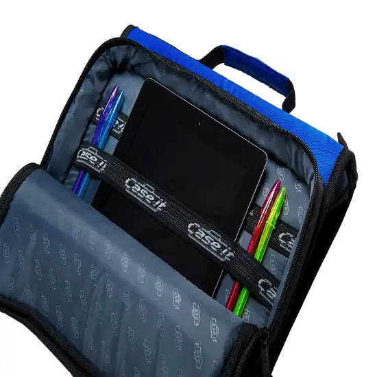 Case·it Universal Laptop Zipper Binder, O-Ring, 2 Inches, Jet Black {3}