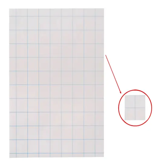 School Smart Graph Paper, 1 Inch Rule, 9 x 12 Inches, White, 500 Sheets {4}