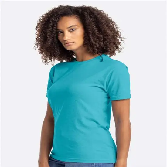 Next Level&reg; Neutrals Unisex CVC T-Shirt Tahiti Blue {5}