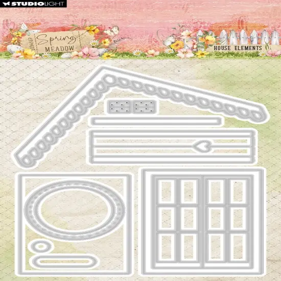 Studio Light Spring Meadow Cutting Die Cutting Dies 11/Pkg-Nr.948, House Elements {1}