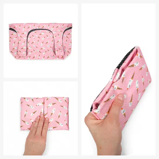 Crosscut Sewing Co.&reg; Foldable Shopping Bag Sewing Kit - Beginner Sewing Project Kit Ice cream {5}