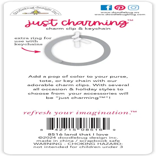 Doodlebug Just Charming Clip-Land That I love, Hometown USA {2}