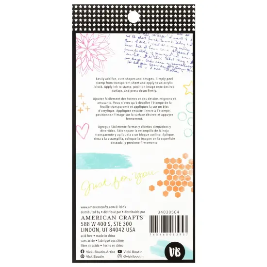 Vicki Boutin Mixed Media Acrylic Stamps-Art Layers {2}