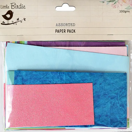 Little Birdie Assorted Paper Pack 200g-Assorted {1}