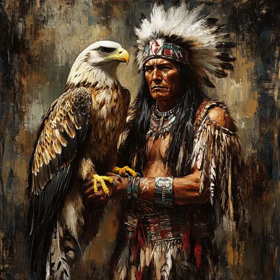 Sunsout Chief Eagle 1000 pc Jigsaw Puzzle 52712 {1}